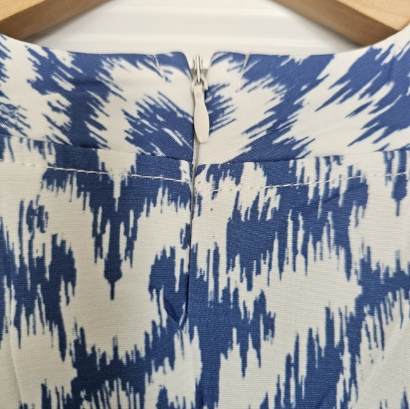 TRÏBE FASHION Blue & White Halter Midi Dress Size XXL 14 - Picture 5 of 7